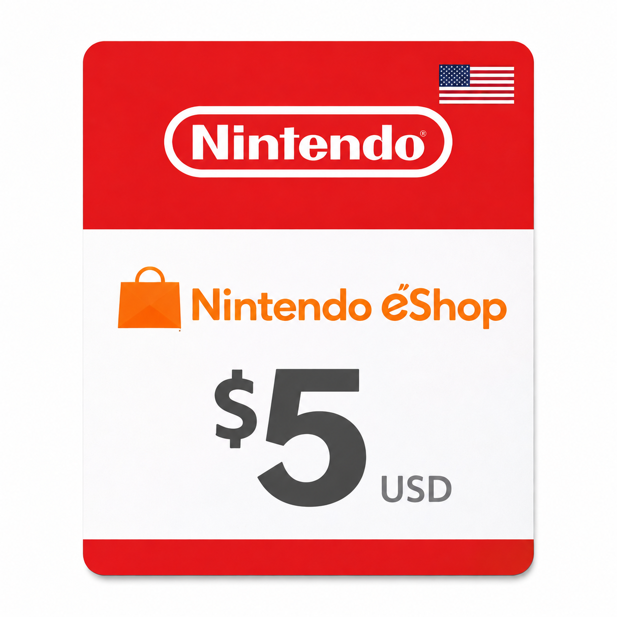Nintendo Usa eShop 5 USD